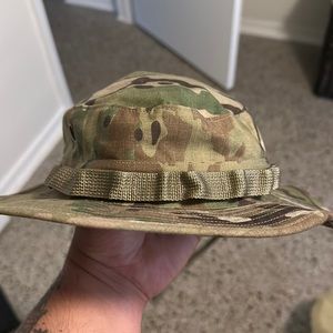 camo military bucket hat